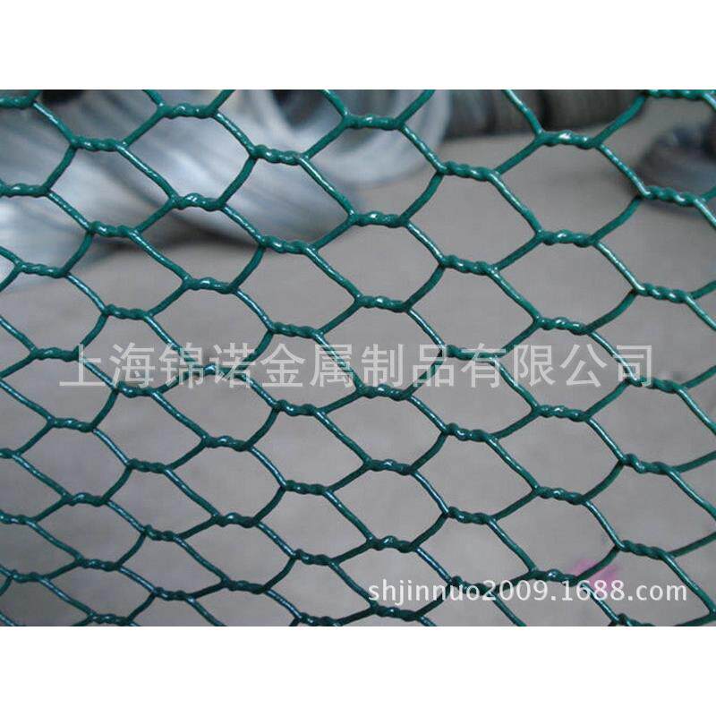 镀锌六角网包塑石笼网格宾网安全网河道加固铁丝网