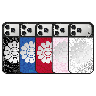 CASEPVUB村上隆太阳花涩谷限定17promax适用苹果iphone16pro防摔15明星同款Magsafe磁吸可爱卡通防摔手机壳