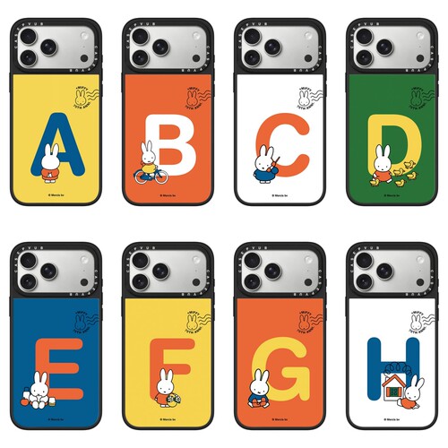 CASEPVUB字母Miffy米菲兔70周年18promax适用苹果iphone17pro镜面16明星同款Magsafe磁吸可爱卡通防摔手机壳