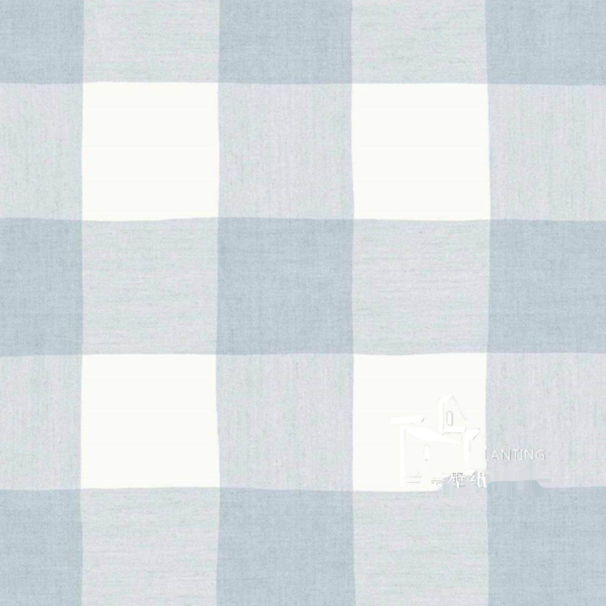 意大利风格儿童男孩女孩壁纸北欧环保小清新格子卧室背景墙纸壁布