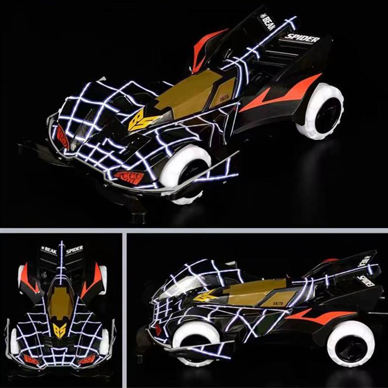 极速DIY四驱拼装赛车学生青少年科教组装火烈Q神鸟闪电冲锋电动竞