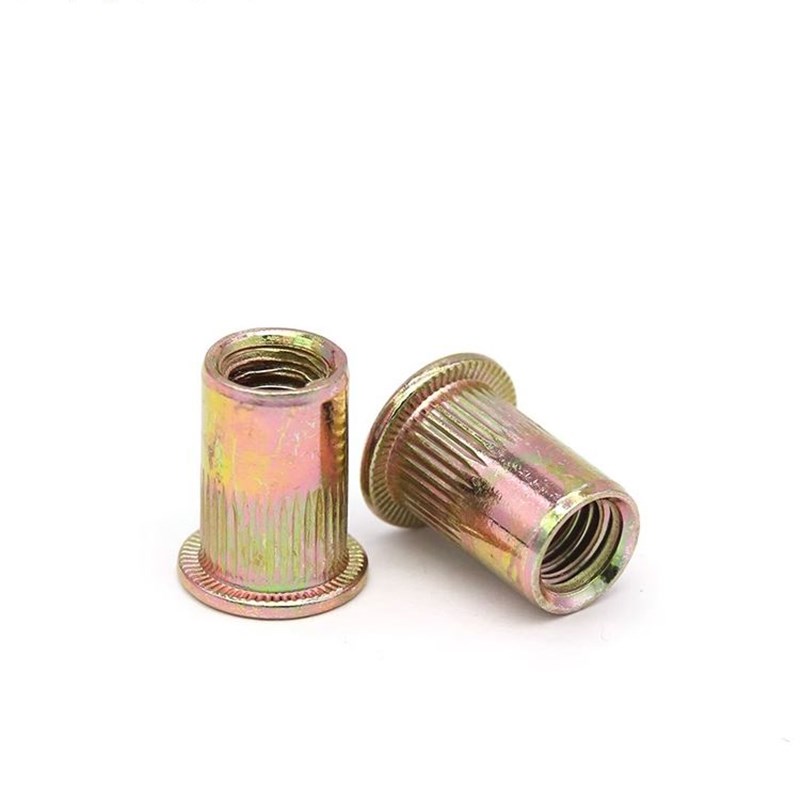 极速六角拉铆螺母镀锌l/不锈钢盲孔平头铆螺母沉头拉卯m4m5m6m8m1