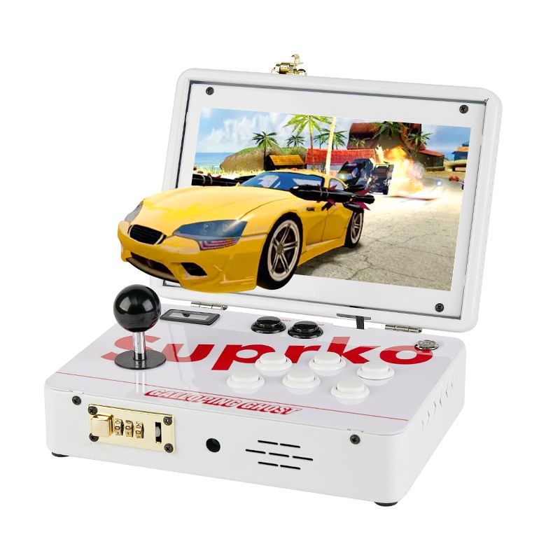 极速。折叠摇杆街机双人家用小y型台式手提一体月光怀旧宝盒便携