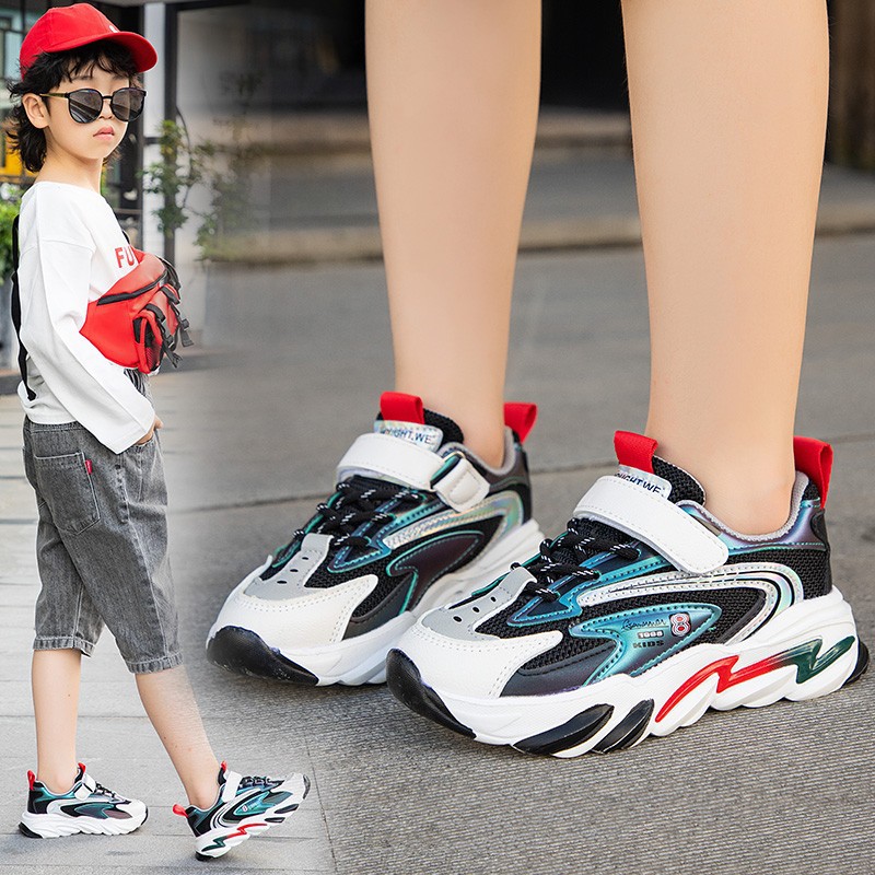 极速20a21儿童男女时尚潮流童鞋轻便透气跑步鞋休闲运动鞋3岁PVC