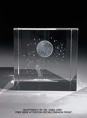 新品宇航员终会找到他的月亮z,你也会浪漫治愈系摆件朋友生日