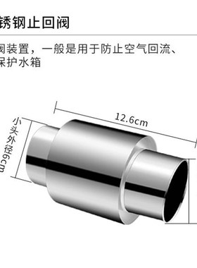 极速燃气热排f器排烟管口50/60径不锈钢排风管强I35207式排气管加