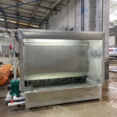 极速新环保型水j帘柜喷漆台除尘柜烤漆房喷漆箱漆雾净化水帘机小