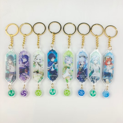 新品Anime Keychain Genshin Impact NilGou Cyno Yelan Nahida W