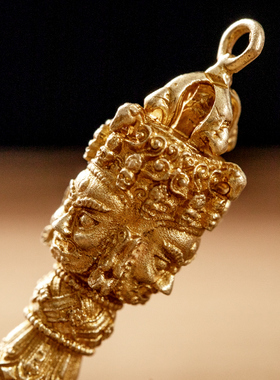 极速黄铜尼泊尔三面普巴金刚v降魔杵金刚橛吊坠配饰男女情侣装饰8