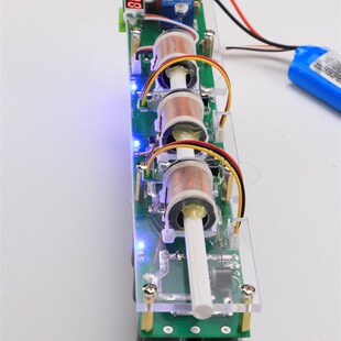 极速集成a电磁炮 简单的多级DIY拼装线圈炮 物理电学实验教具 科