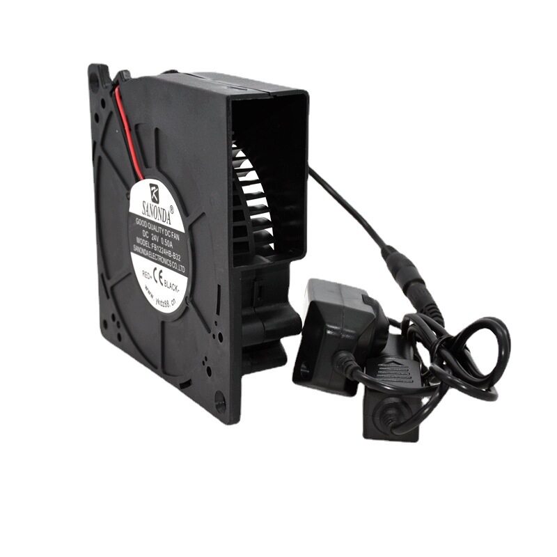 极速供应12032鼓风机 24v鼓风C机 汽车坐垫鼓风机 带调速器 涡轮