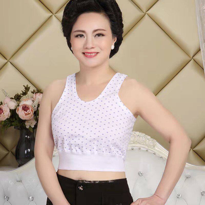极速中老年人纯棉背心女士宽松大码汗G衫老太太女式打底内衣妈妈