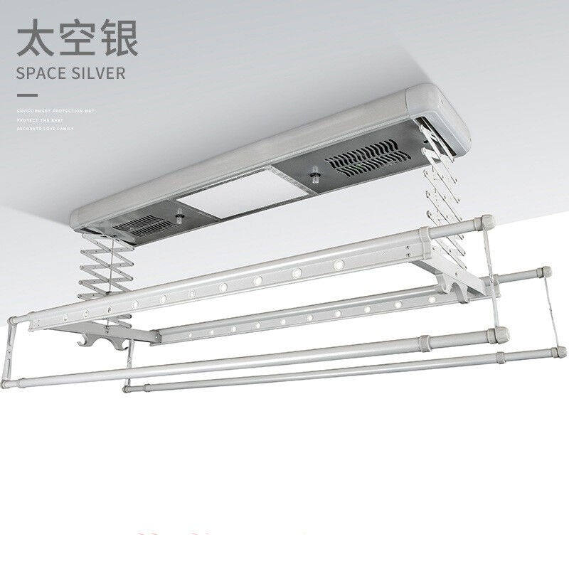 极速电动晒衣f架升降晾衣杆阳台多功能智能晒衣架家用无线遥控全