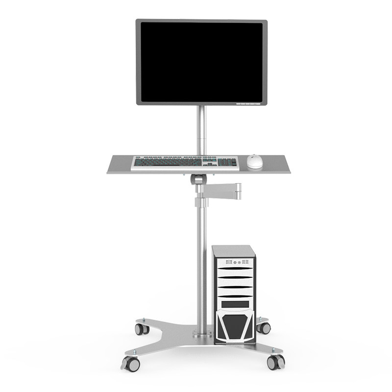 极速电视液晶显示器落地移动支架可调F节双头挂架万向旋转伸缩单