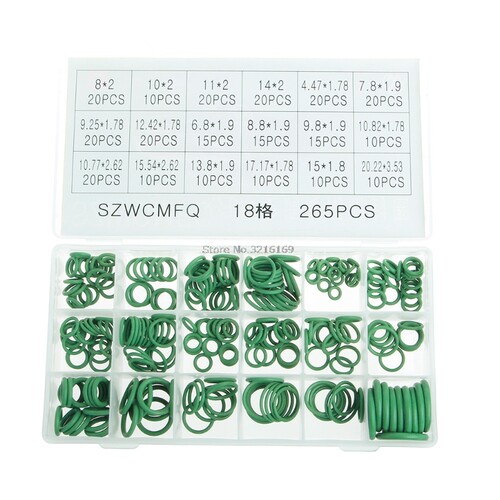 极速For 265Pcs Car A/C R134a SysteEm Air Conditioning O Ring