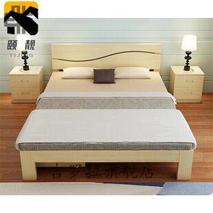 极速若昼组装床单人1米1.2米床双A人1.8/1.5米大床可配抽屉板式床
