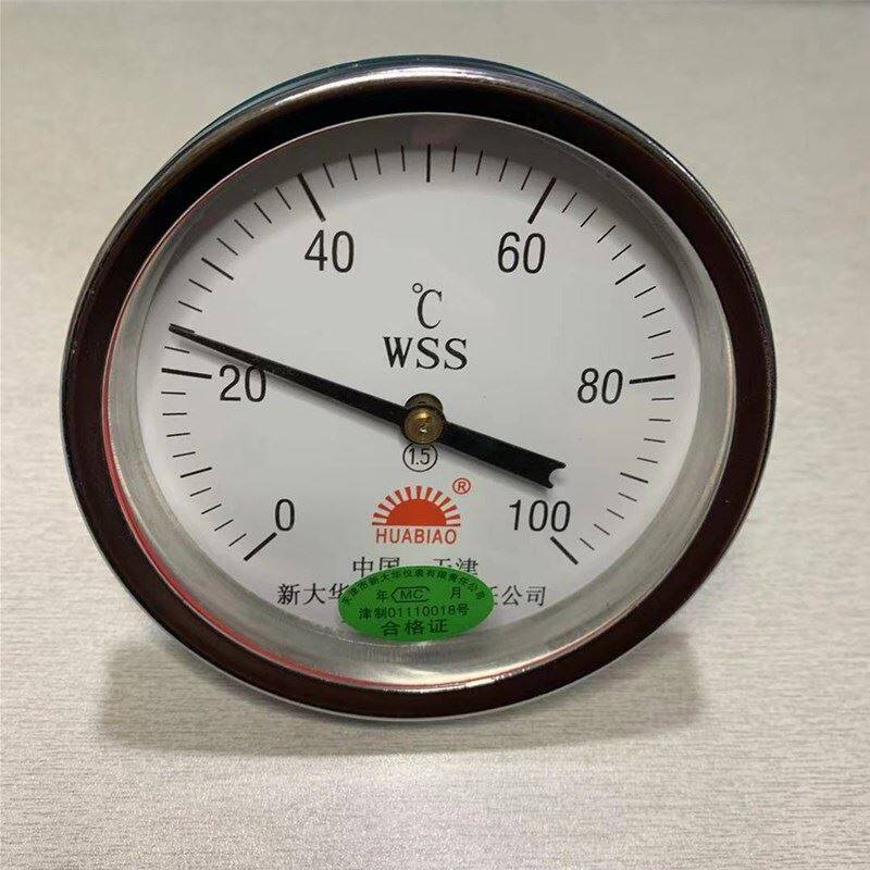 新品。新大华双金属温度计WSS-301-401-50O1轴向型管道锅炉温度表图片