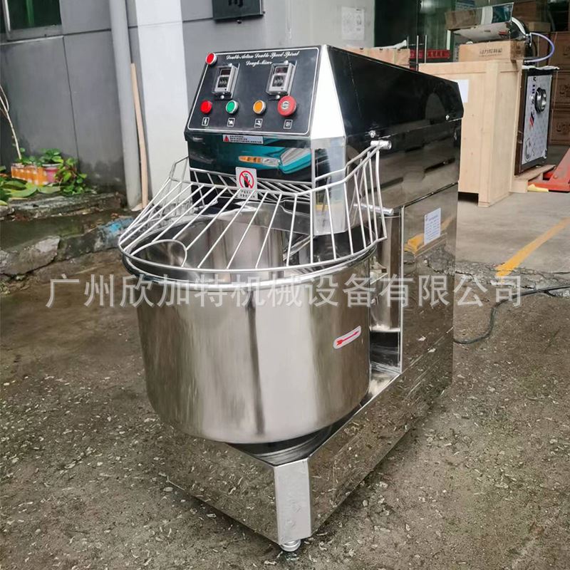 现货速发商用不锈钢双动双速和面机全自动大型揉面机面粉搅拌机