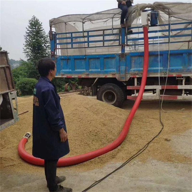 厂家直供工业型吸沙机家用便携式软管吸粮机稻谷玉米螺旋输送机