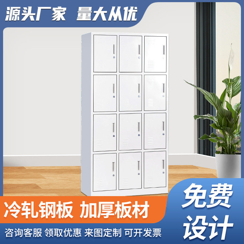 定制钢制防火更衣柜浴室宿舍储物柜员工杂物柜铁皮柜健身房收纳柜图片