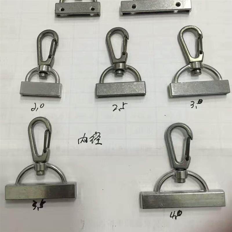 速发多规格双孔扭螺丝织带扣狗扣弹簧织带旋转挂扣挂绳钩扣+shang