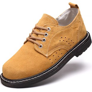 速发底劳保鞋男车工耐磨温季透气老保钢包电耐高夏防砸头焊鞋