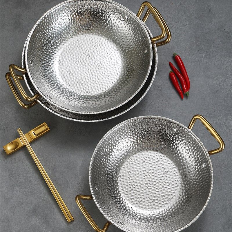 速发04复合底西班牙海盘饭锅锤纹龙锅鲜炸鸡干锅商用酒精炉虾仔摆