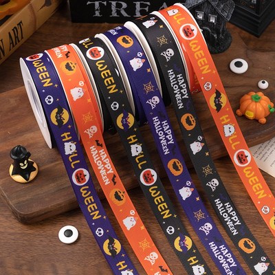 速发2024圣节蛋糕装饰装包丝带蝙蝠南瓜扮装带圣礼品礼带绑物彩带