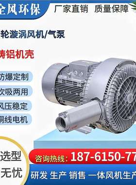 RB-92S-4气力输送漩涡风机25kw粉体输送高压气泵物料输送旋涡气泵