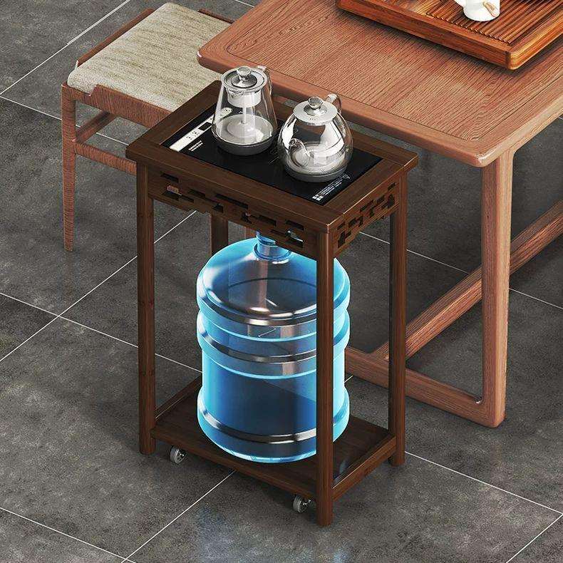 可移动茶几客厅茶桌边柜小型茶水柜烧水茶台家用茶边几角几置物架
