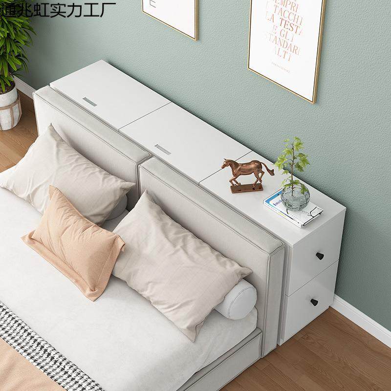 实木床头柜窄柜床尾缝隙柜卧室长条床边柜子收纳柜夹缝储物柜置物