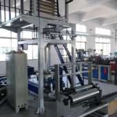 供应高速PLA吹膜机700型单螺杆背心袋吹膜机全生物可降解吹膜机