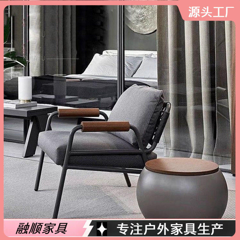 户外藤编沙发露天酒店民宿阳台家用藤椅家用别墅花园藤编沙发家具