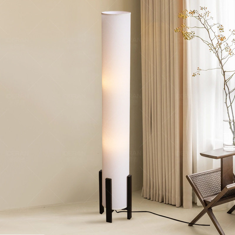 中古风落地灯复古高级感客厅茶室沙发旁边实木卧室氛围感立式台灯