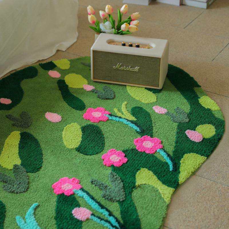 小单卧室、客厅植绒地毯浴室卧室簇绒地毯客厅苔藓地毯