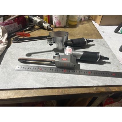 6x457窄小曲面砂带机气动手持小型6mm抛光机六毫米圆弧环带打磨机