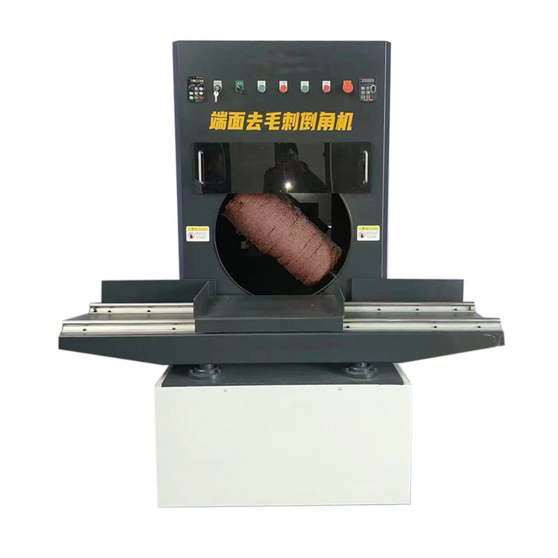 铜铁铝塑料型材端面去毛刺倒角机除锈抛光机
