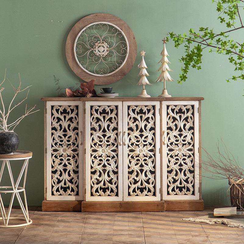 新品白色实木雕花玄关柜民宿装饰收纳储物柜子美式复古做旧餐边柜,畜牧/养殖物资,畜牧/养殖器械,淘宝优惠券,粉丝福利购,淘宝优惠卷