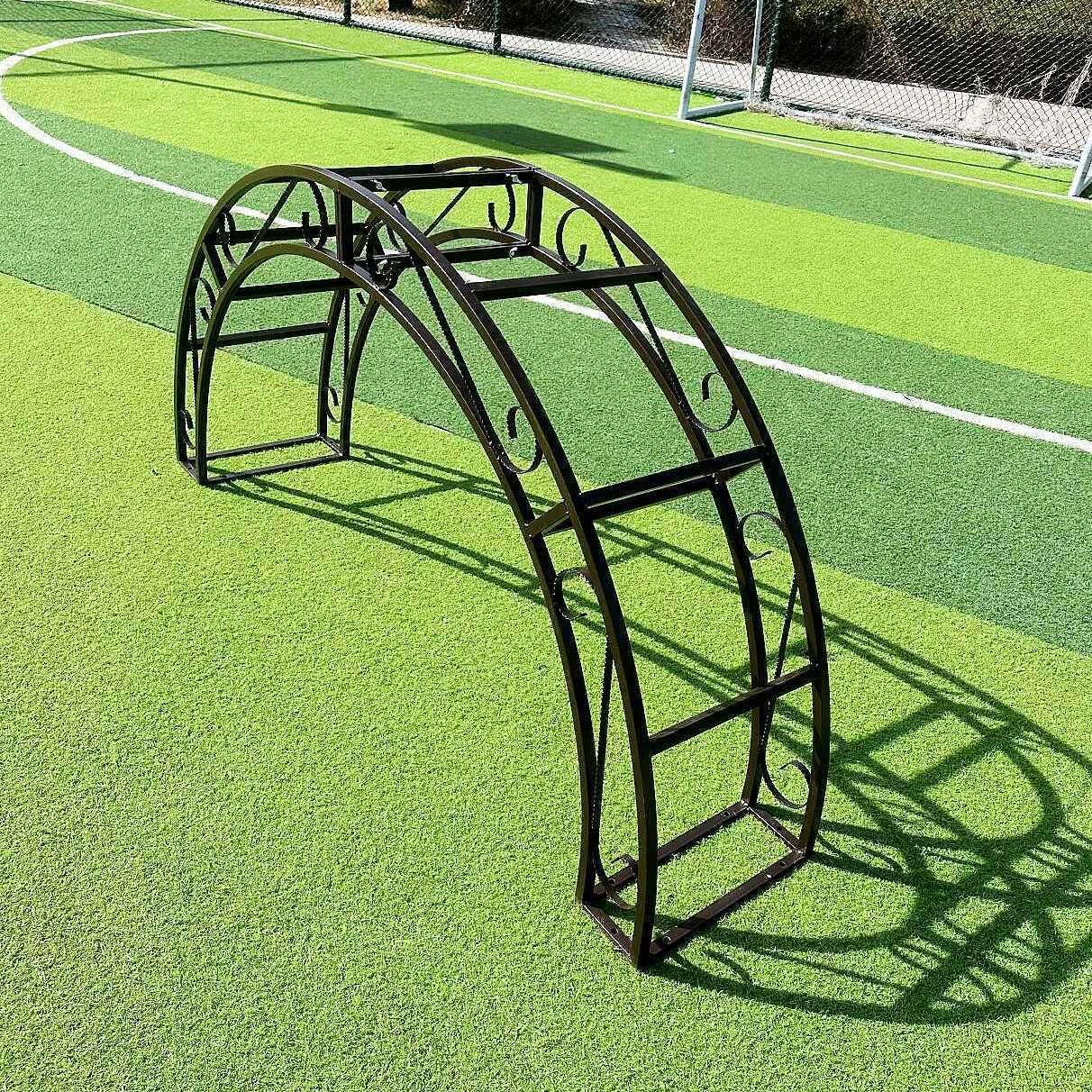 欧式别墅拱门铁艺花架子庭院门垛爬藤架月季蔷薇户外花支架