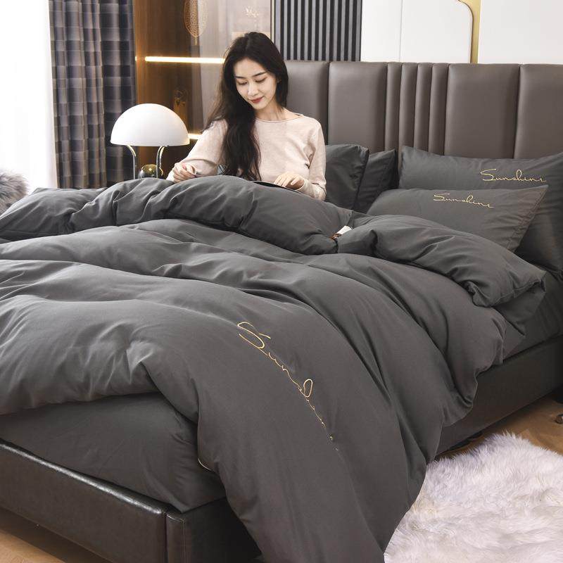 2米2x2米4被套单件水洗棉被罩单人被单150x200cm四件套非