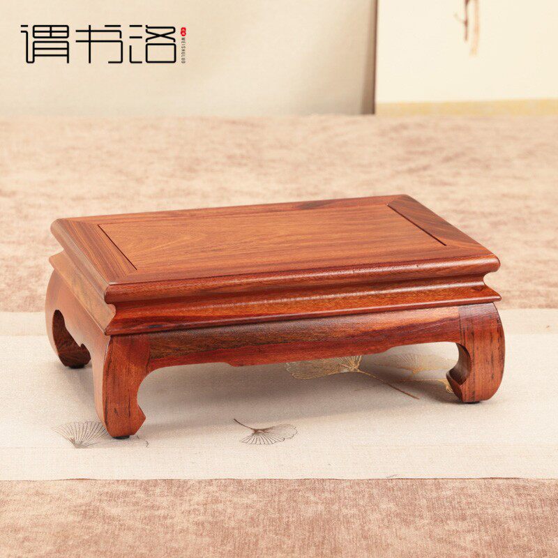 红木酸枝木雕刻长方形实木底座鱼缸盆景奇石底座黑檀佛像摆件底座
