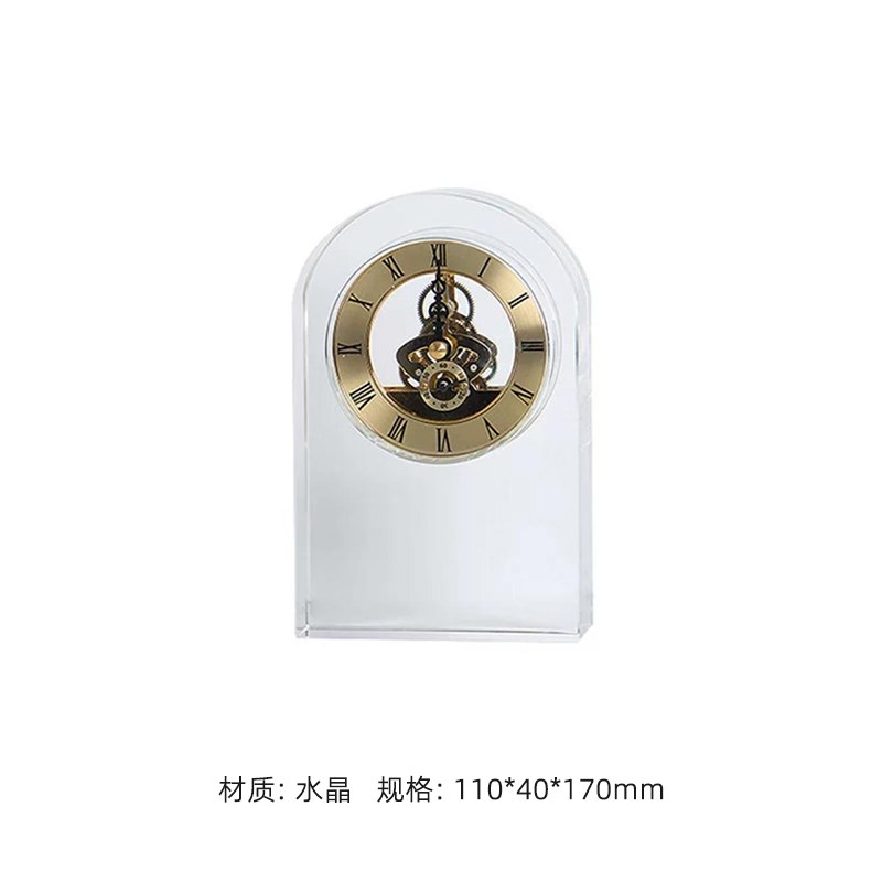 速发别墅主卧样板间床头柜装饰品装饰画时钟创意摆件轻奢软装设计图片