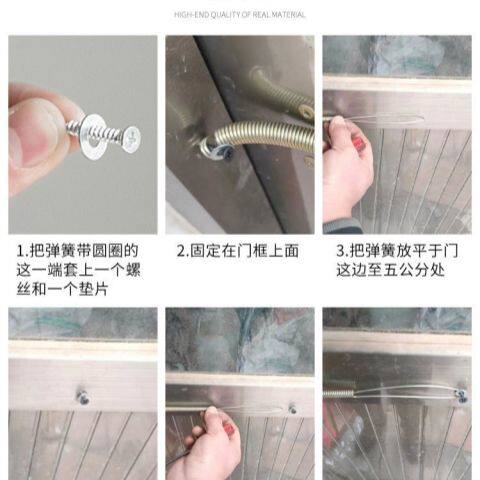 现货速发门拉簧门弓子自动关门神器家用防风拉簧闭门器纱窗门拉簧