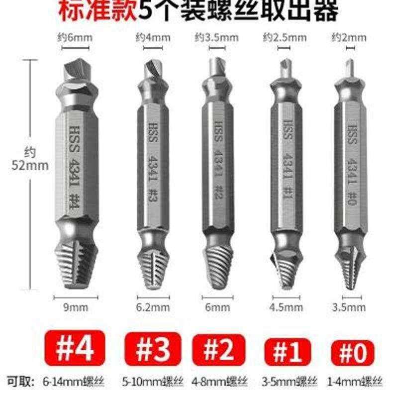 现货速发断头螺丝取出器滑牙滑丝反牙维修工具断螺丝双头断丝取出