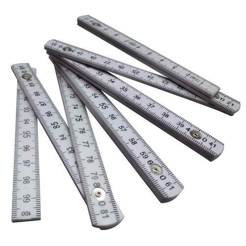 现货速发木工尺1米10折塑料折尺折叠尺量具尺测量工具