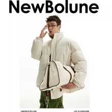 【NEW BOLUNE/新百伦官网】宽松休闲立领保暖情侣面包棉服