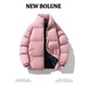 新百伦2025新款 NEW BOLUNE 立领棉衣加厚保暖面包服外套