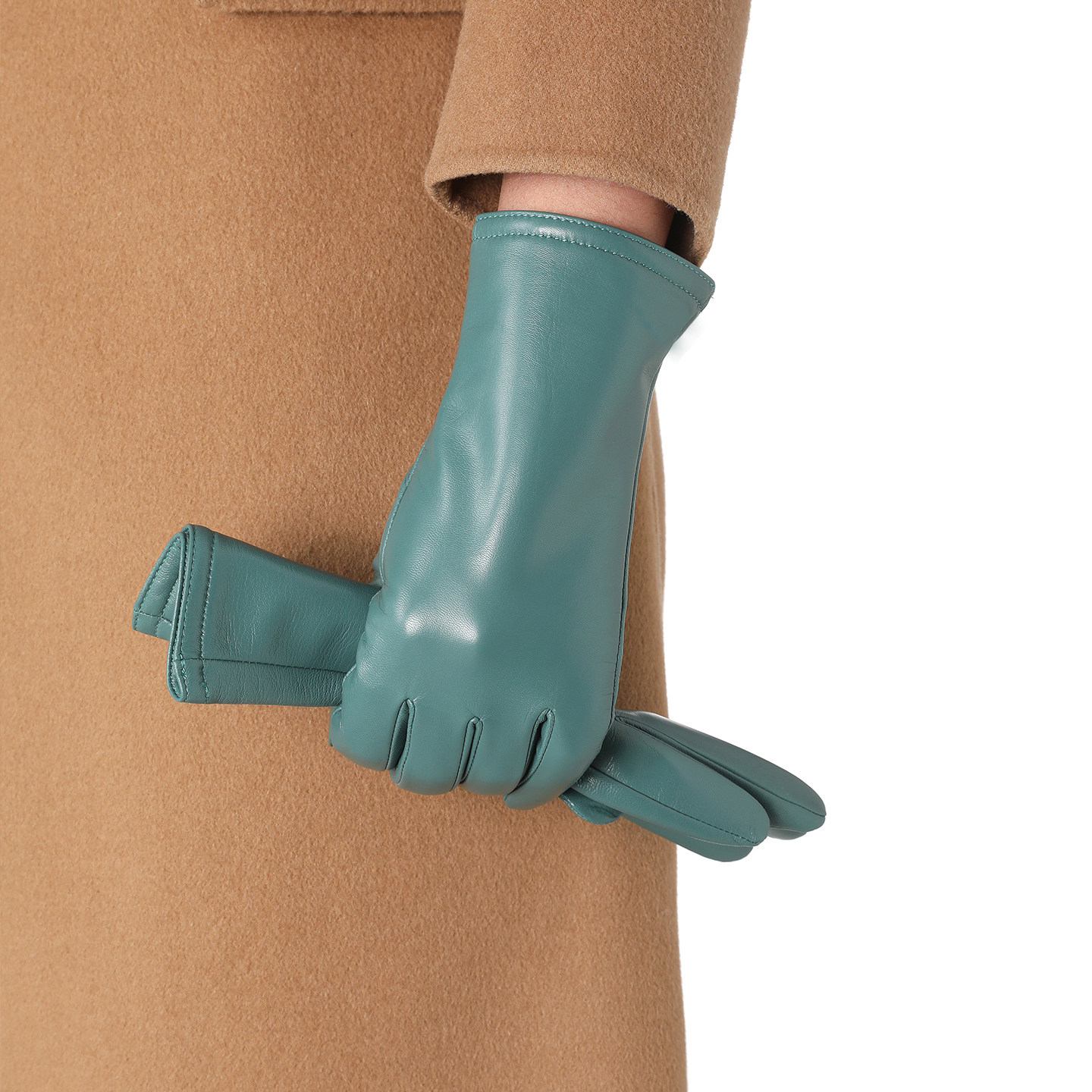 头层羊皮手套女羊毛里柔软保暖防风驾驶复古时尚秋冬薄款修饰手型