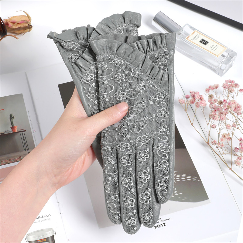 蕾丝防晒羊皮手套女士夏季薄款开车骑车驾驶触屏短款可爱韩版修手,服饰配件/皮带/帽子/围巾,手套,淘宝优惠券,粉丝福利购,淘宝优惠卷