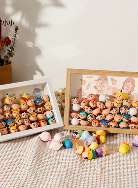 钩织团子收纳展示框5cm摆台